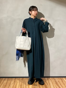 「orcival」｜「アイテム（ワンピース/ドレス）」を使った、ホンダ マユさん（レディース・152cm）の秋コーディネート