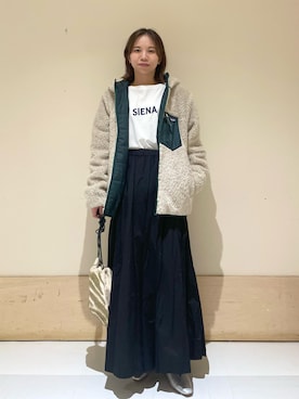 「パタゴニア」｜ホンダ マユさん（レディース・152cm）の秋コーディネート