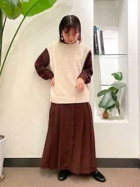 ホンダ マユさん（レディース・152cm）の秋コーディネート