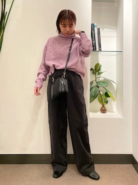 ホンダ マユさん(レディース・152cm)の冬コーディネート