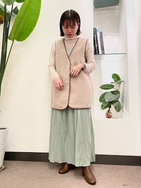 ホンダ マユさん(レディース・152cm)の秋コーディネート