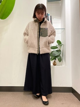 「patagonia」｜「アイテム（ワンピース/ドレス）」を使った、ホンダ マユさん（レディース・152cm）の秋コーディネート