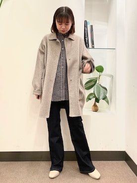 「かぐれ（カグレ）のアイテム（その他アウター）」を使った、ホンダ マユさん（レディース・152cm）の秋コーディネート