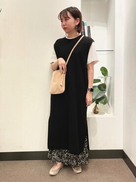 「STILL BY HAND」｜ホンダ マユさん（レディース・152cm）の夏コーディネート