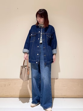「FORK&SPOON（フォークアンドスプーン）のアイテム（ジャケット/アウター）」を使った、ホンダ マユさん（レディース・152cm）の冬コーディネート