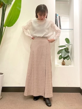 「オードリーアンドジョンワッド」｜ホンダ マユさん（レディース・152cm）の秋コーディネート