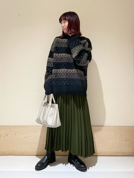 ホンダ マユさん（レディース・152cm）の冬コーディネート