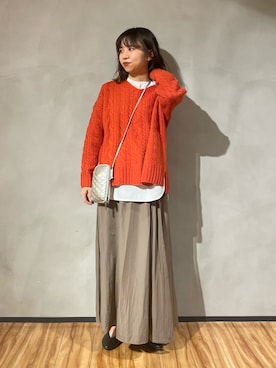 ホンダ マユさん（レディース・152cm）の秋コーディネート