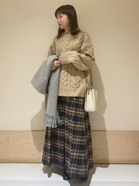 ホンダ マユさん（レディース・152cm）の冬コーディネート