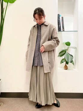 「かぐれ（カグレ）のアイテム（その他アウター）」を使った、ホンダ マユさん（レディース・152cm）の秋コーディネート