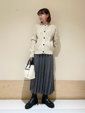 ホンダ マユさん(レディース・152cm)の冬コーディネート