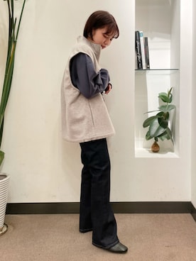「STILL BY HAND」｜ホンダ マユさん（レディース・152cm）の冬コーディネート