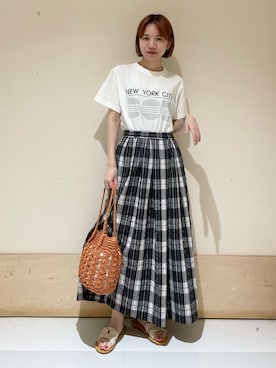 ホンダ マユさん（レディース・152cm）の春コーディネート