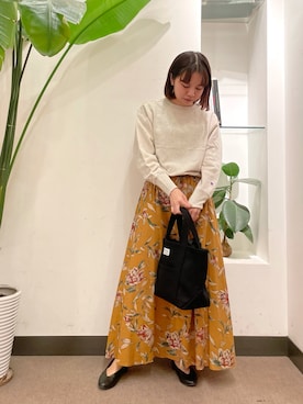 「orcival」｜「アイテム（パンプス）」を使った、ホンダ マユさん（レディース・152cm）の秋コーディネート