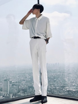 「JOHN LAWRENCE SULLIVAN（ジョンローレンスサリバン）のアイテム（ブーツ）」を使った、りょうた  /  RYOTAさん（メンズ・173cm）の夏コーディネート
