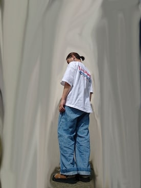 「SHAKA（シャカ）のアイテム（シューズ）」を使った、86さん（レディース・154cm）の夏コーディネート