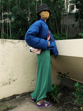 「Dior」｜「アイテム（ダウンジャケット/コート）」を使った、lsoislさん（レディース・168cm）の秋コーディネート