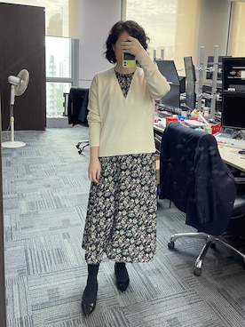 「theory（セオリー）のアイテム（トップス）」を使った、shizukaさん（レディース・169cm）の秋コーディネート