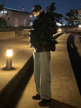 「グレゴリー」｜「アイテム（ジャケット/アウター）」を使った、ハナさん（レディース・162cm）の冬コーディネート