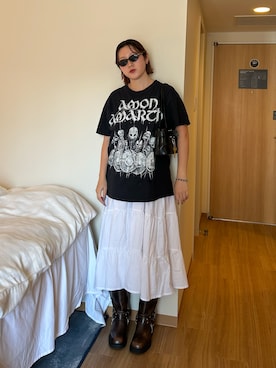 「BEAMS（ビームス）のアイテム（ファッション雑貨）」を使った、ハナさん（レディース・162cm）の秋コーディネート