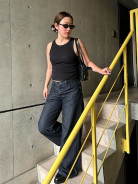 「アイテム（サングラス）」を使った、ハナさん（レディース・162cm）の夏コーディネート