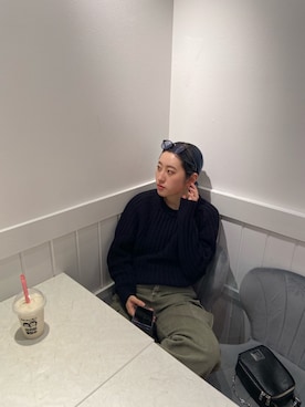 「EDT（イーディーティー）のアイテム」を使った、ハナさん（レディース・162cm）の秋コーディネート