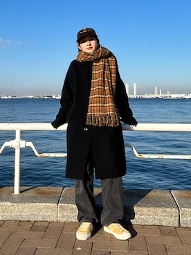 「URBAN RESEARCH（アーバンリサーチ）のアイテム（ステンカラーコート）」を使った、ハナさん（レディース・162cm）の春コーディネート