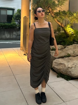 「アイテム（ワンピース）」を使った、ハナさん（レディース・162cm・20代）の夏コーディネート
