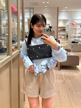 「mystic（ミスティック）のアイテム」を使った、mamiさん（レディース・158cm）の秋コーディネート