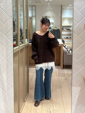 「アイテム（シュシュ）」を使った、mamiさん（レディース・158cm・20代）の冬コーディネート