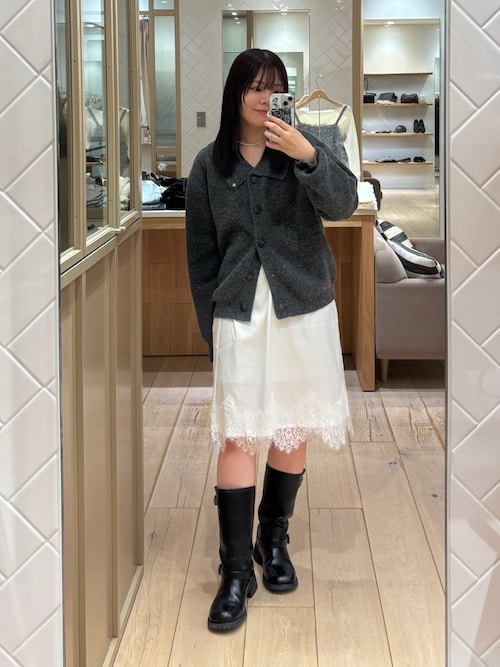 裾レースマルチスカート（スカート）｜mystic（ミスティック）の