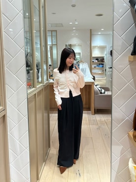 「黒パンツ」｜mamiさん（レディース・158cm・20代）の秋コーディネート