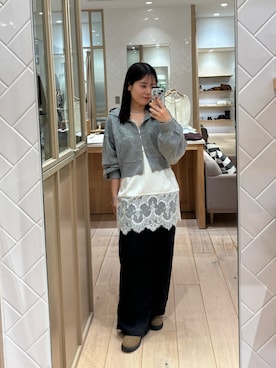 「アイテム（パーカー）」を使った、mamiさん（レディース・158cm）の秋コーディネート