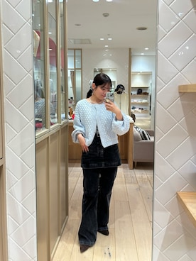 「mystic（ミスティック）のアイテム（その他パンツ）」を使った、mamiさん（レディース・158cm）の秋コーディネート