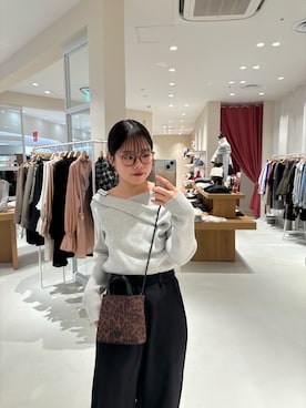 「アイテム（スラックス）」を使った、mamiさん（骨格ウェーブ・レディース・158cm）の秋コーディネート