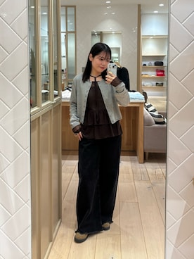 「ブラウスコーデ」｜mamiさん（レディース・158cm）の秋コーディネート