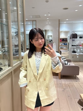「アイテム（テーラードジャケット）」を使った、mamiさん（レディース・158cm）の秋コーディネート
