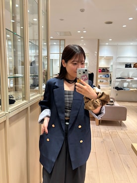 「mystic（ミスティック）のアイテム（ワンピース）」を使った、mamiさん（レディース・158cm）の秋コーディネート