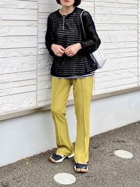 「ALLUMER（アリュメール）のアイテム」を使った、𝚝𝚘𝚞.𝚊さん（レディース・152cm）の春コーディネート
