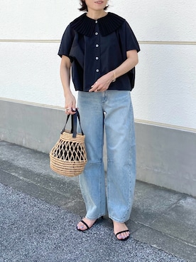 「アイテム（アクセサリー、その他）」を使った、𝚝𝚘𝚞.𝚊さん（レディース・152cm）の夏コーディネート