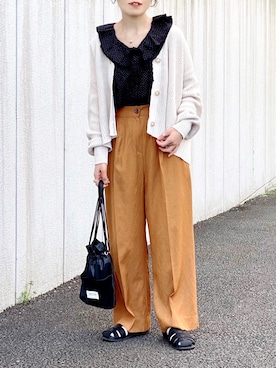 「CFT.（シフト）のアイテム（アクセサリー）」を使った、𝚝𝚘𝚞.𝚊さん（レディース・152cm）の春コーディネート