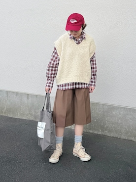 「IENA（イエナ）のアイテム」を使った、𝚝𝚘𝚞.𝚊さん（レディース・152cm）の秋コーディネート