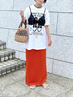 「アイテム（ワンピース/ドレス）」を使った、𝚝𝚘𝚞.𝚊さん（レディース・152cm）の夏コーディネート
