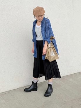 「ad thie（アドティエ）のアイテム」を使った、𝚝𝚘𝚞.𝚊さん（レディース・152cm）の秋コーディネート