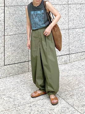 「アイテム（ブレスレット）」を使った、𝚝𝚘𝚞.𝚊さん（レディース・152cm）の夏コーディネート