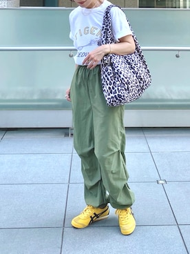 「GLOBAL WORK（グローバルワーク）のアイテム」を使った、𝚝𝚘𝚞.𝚊さん（レディース・152cm）の秋コーディネート