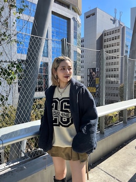 「PBLIM（ページボーイリム）のアイテム（ブルゾン）」を使った、はましおさん（レディース・158cm）の秋コーディネート