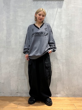 「PBLIM（ページボーイリム）のアイテム（その他トップス）」を使った、はましおさん（レディース・158cm）の秋コーディネート