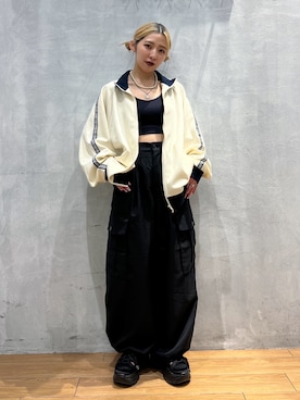 「WEARyouthコーデ」｜「アイテム（セットアップ）」を使った、はましおさん（レディース・158cm）の夏コーディネート