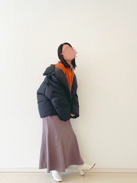 「chocomee（チョコミー）のアイテム（バッグ）」を使った、yuri*さん（レディース・152cm）の冬コーディネート